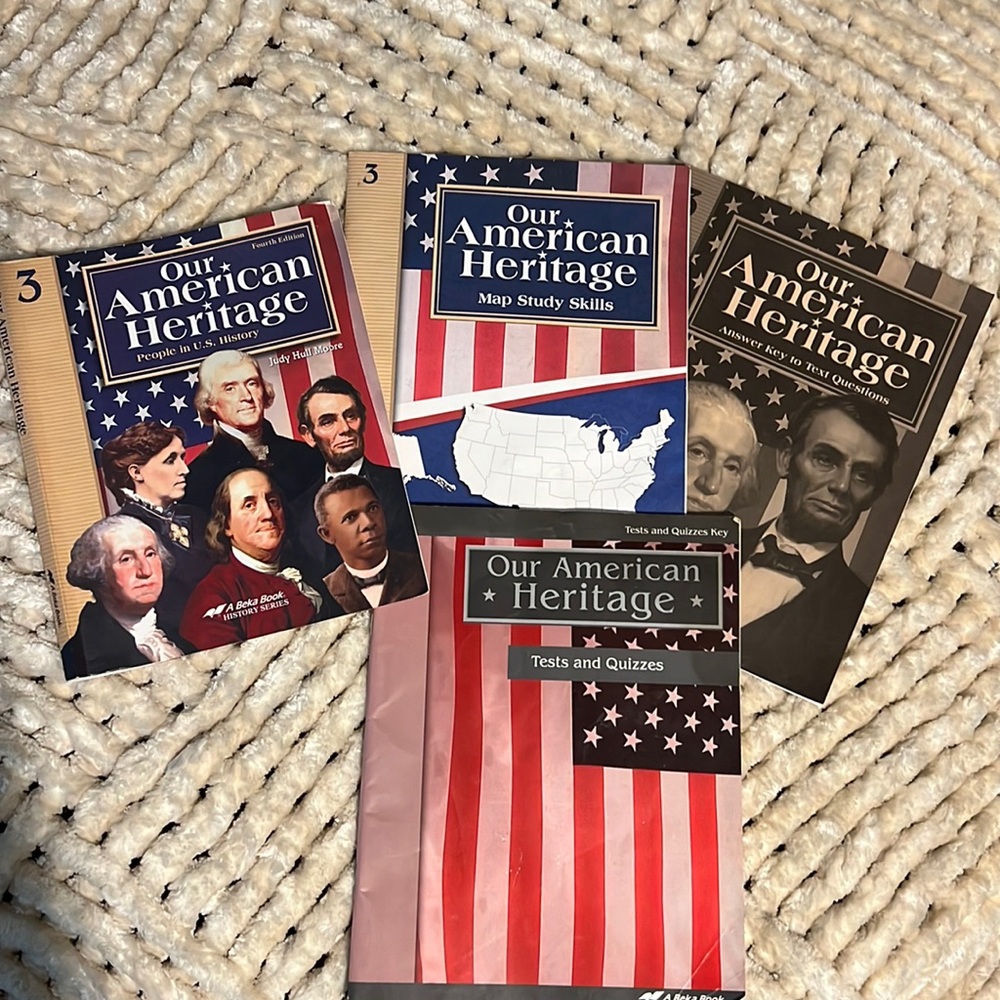ABeka Our American Heritage People in US History Fourth edition bundle